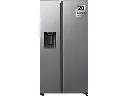 Frigorífico americano - Samsung RS65DG54R3S9EF, Mono cooling, No Frost, 178 cm, 635 l, Dispensador de agua & hielo, Power Cool, Inox